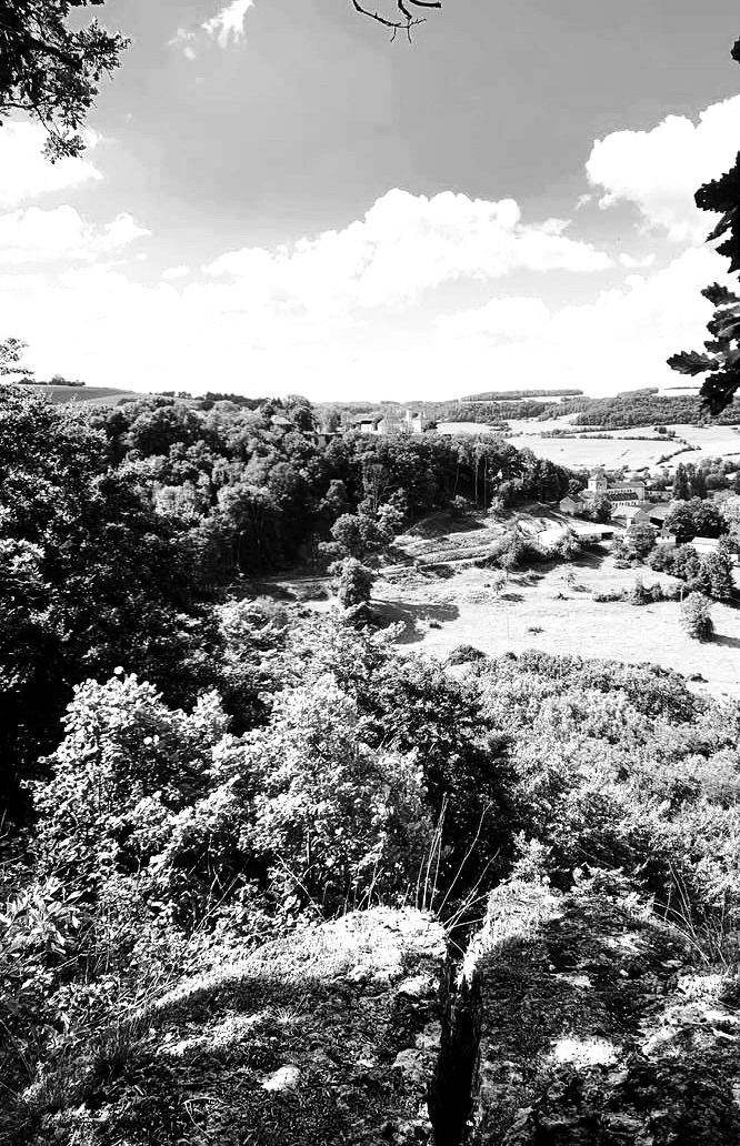 Vue sur la vallée proche de Salmaise